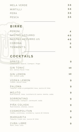 Menu pagina 2